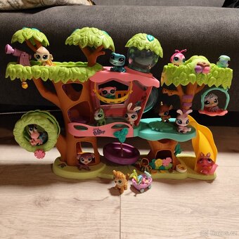 LPS stromový domeček spoustu zvířátek a doplňky - 12