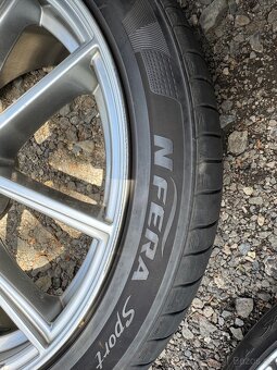 Alu kola AEZ 5x112 r18 et40 J8 +podložky 1500Kč - 12