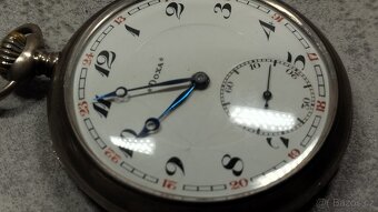 STŘÍBRNÉ kapesní hodinky DOXA, funkční, medaile - 12