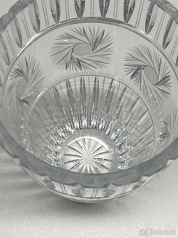 váza velká křišťálová váza broušená sklárna poděbrady - 12