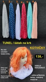 Šátky, šály, šálky, tunely....15% sleva na vše - 12