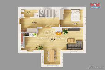 Prodej rodinného domu, 155 m², Kamenice, ul. Vnitřní - 12