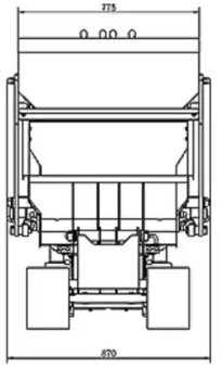 Pásový dumper 500 kg – motor Briggs & Stratton, 2 mth - 12