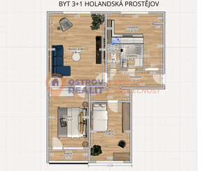 Prodej, bytu 3+1, 71 m2, Prostějov - 12