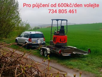 Zemní práce minibagrem - půjčovna strojů - 12