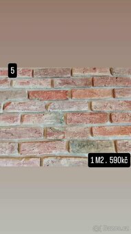 Cihlový obklad pásky z cihly líc - 12