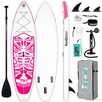 Paddleboard TIKI Pink 🩷, surfboard 320x84x15, 150 kg - 12