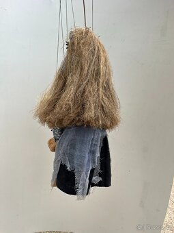 Sběratelské loutky marionety - čarodějnice a vodník - 12