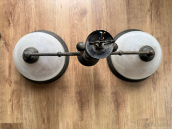 Moderní dvouramenný lustr zánovní - 12