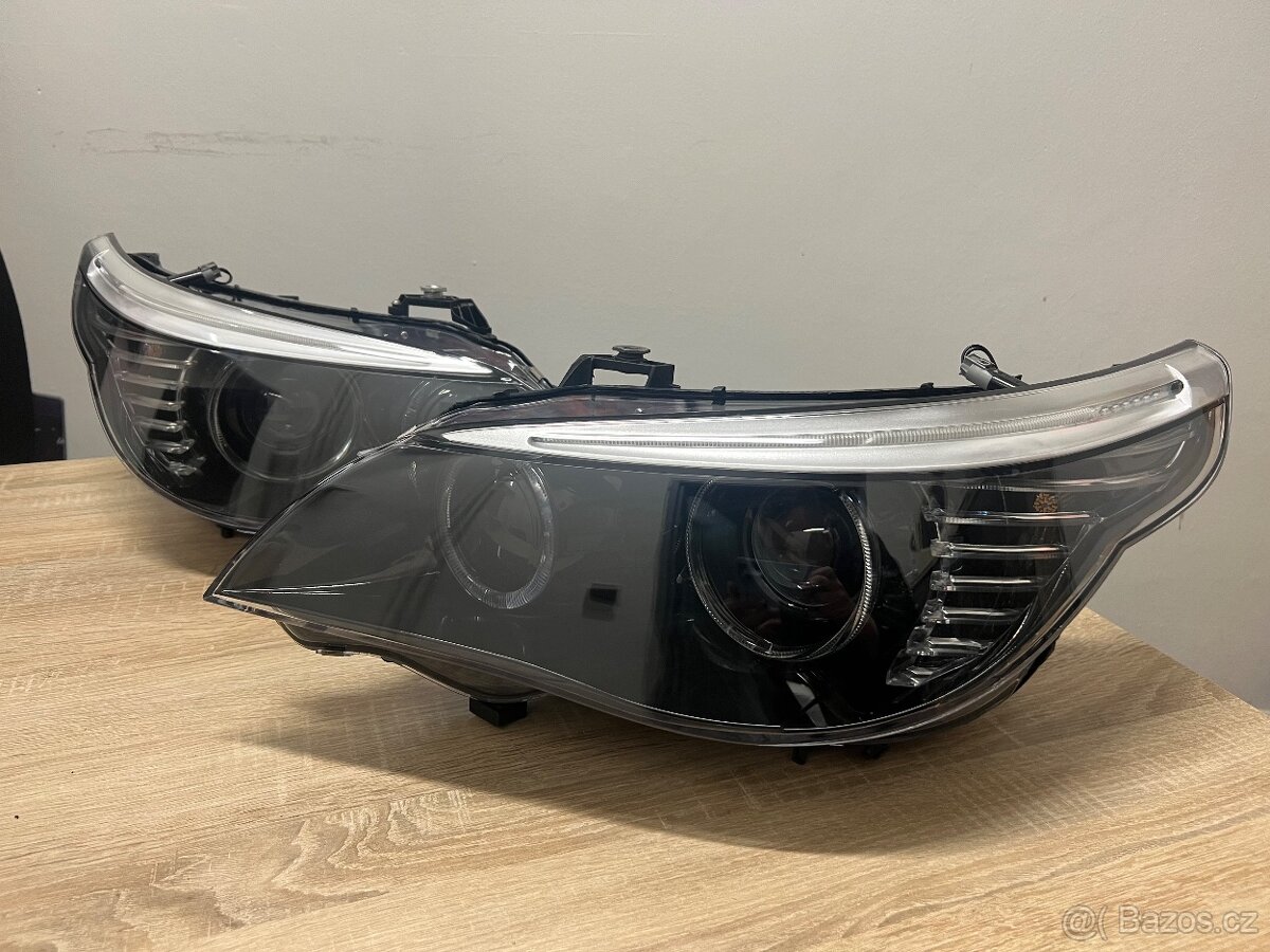 Originál repasované světlomety BMW e60/61 - 13