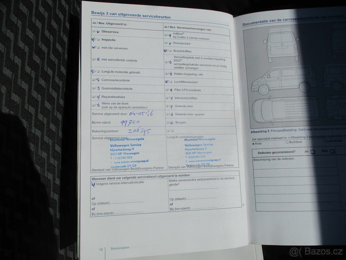 VW TRANSPORTER 2,0TDI 84kw LONG 5míst Tažné 2013 DPH - 13