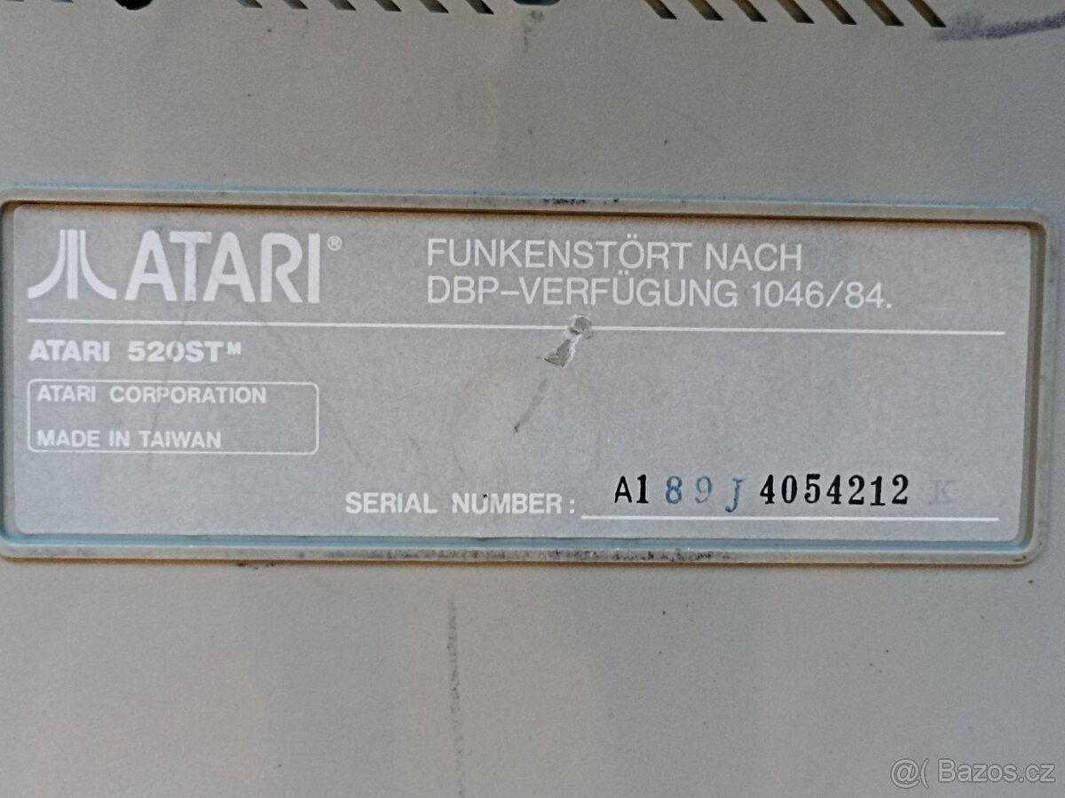 Počítač Atari 520ST + externí mechanika Atari SF314 - 13