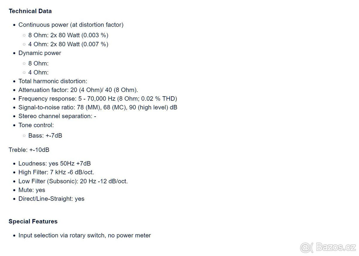 TECHNICS SU-V7 Stereo DC Amplifier/Vintage/Class A - 13