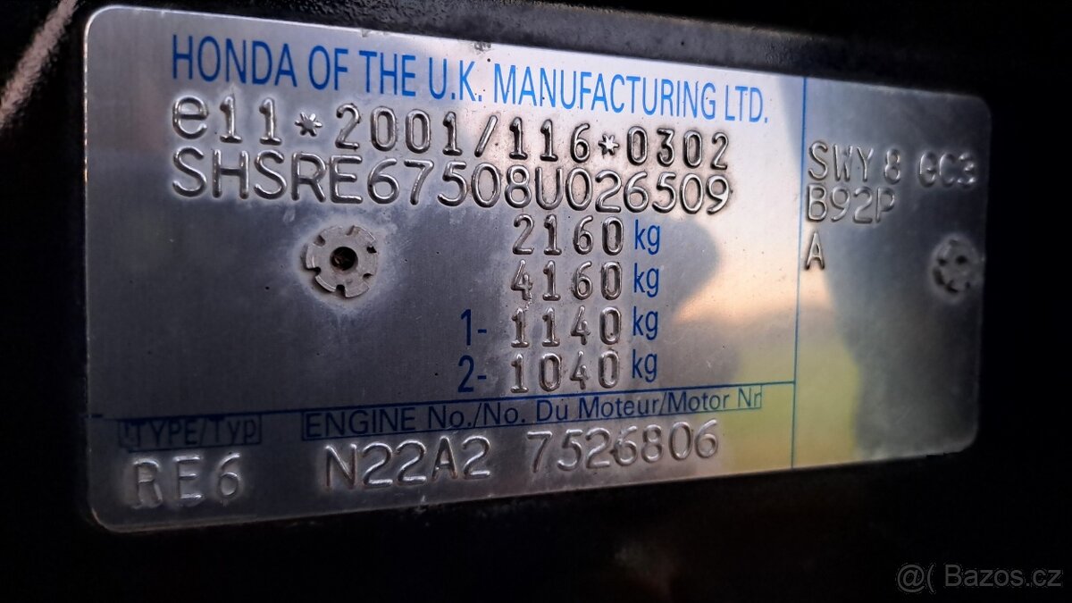 Honda CRV III, 2008, 2.2 i-CTDi, 103kW, AWD, servis, tažné - 13