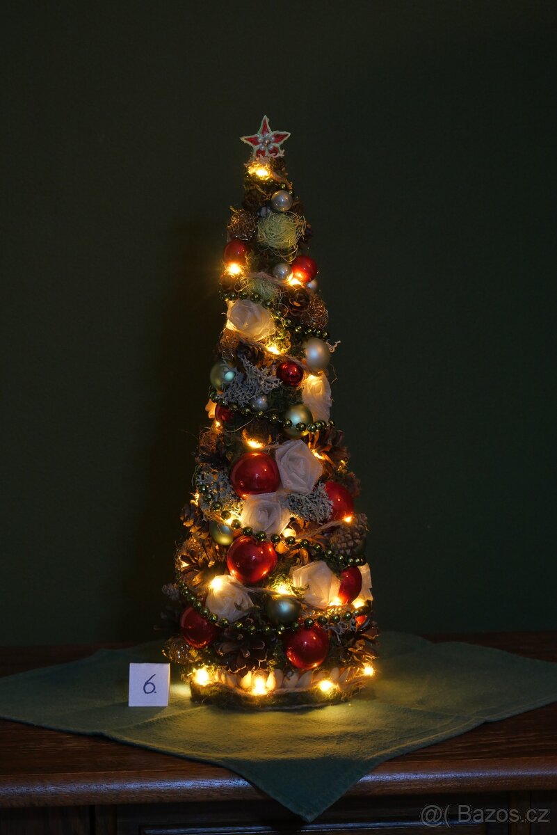Vánoční stomeček 42cm světelný - 13