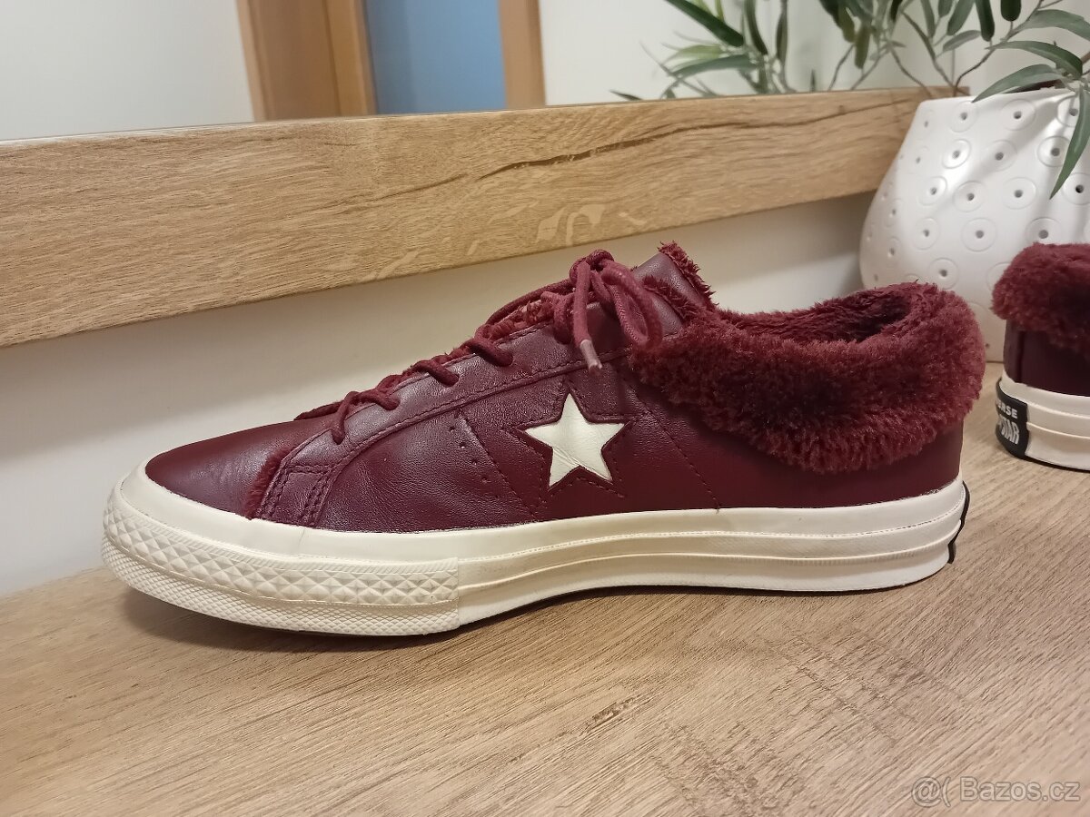 Converse dámské zateplené kožené tenisky vel. 40 - 13