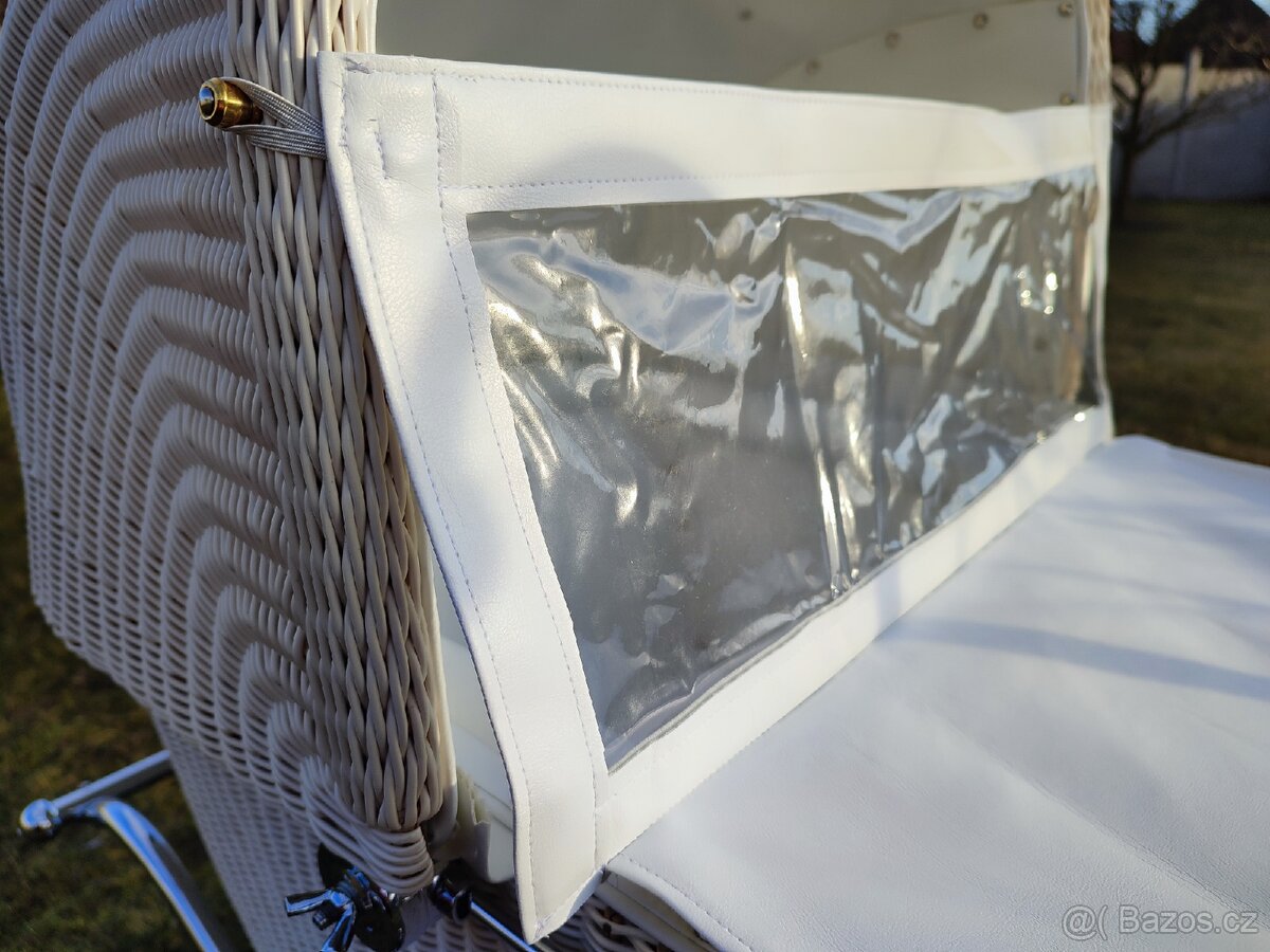 Renovovaný proutěný retro kočárek Liberta - 13