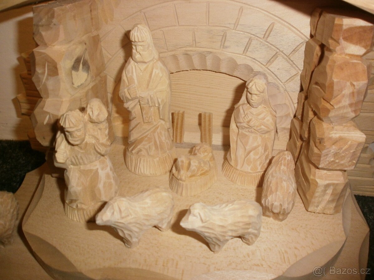 Český dřevěný betlém 14B8 - 13