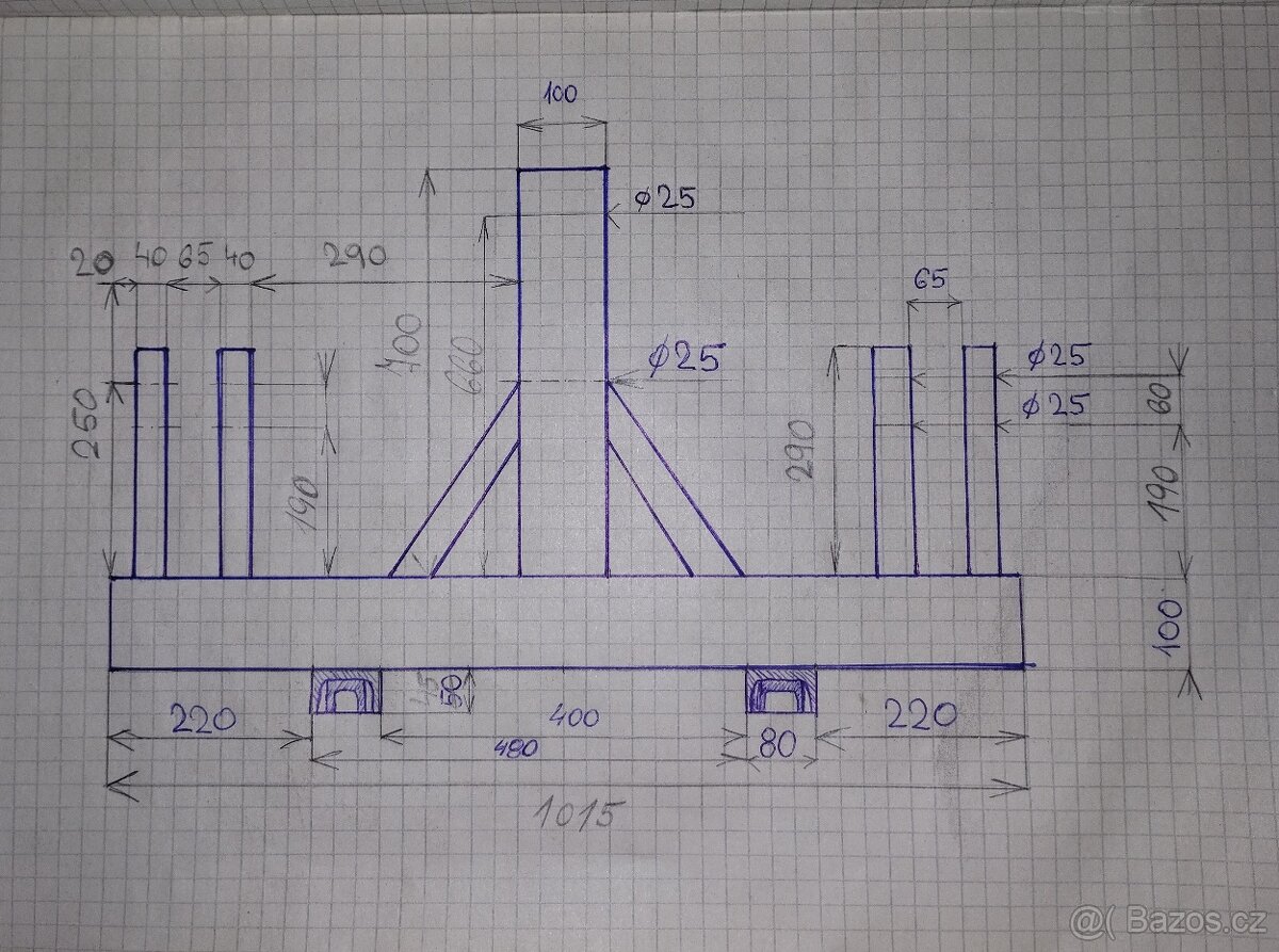 Vidle VZV traktor paletizační paletovací - 13