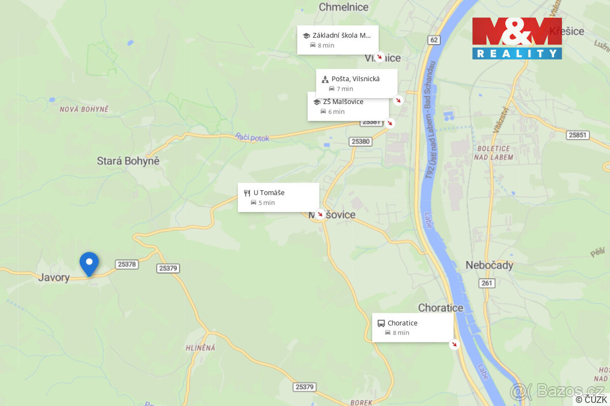Prodej pozemku k bydlení, 1156 m², Malšovice, okr. Děčín - 13