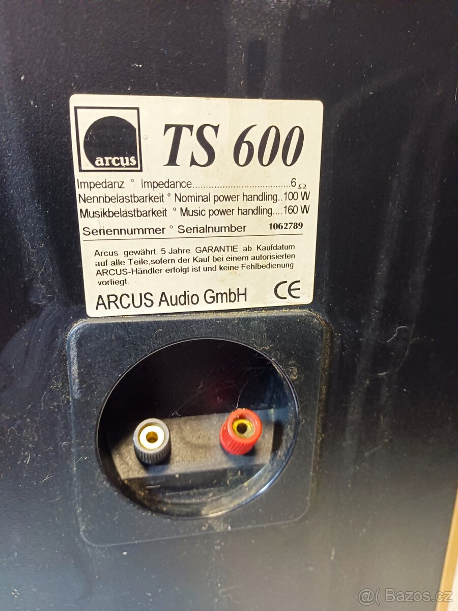 ARCUS TS-600, reprosoustavy 3 pásma, 6 ohmů, max 160W - 13