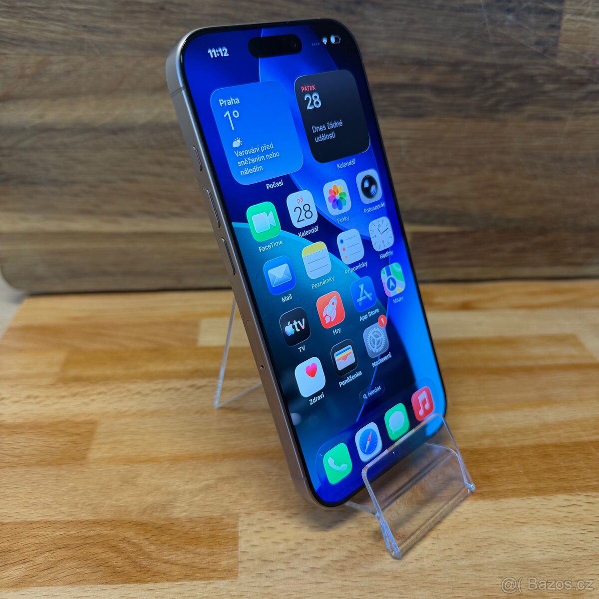 IPhone 16 Pro 128GB, pouštní Titan, 96% baterie (záruka) - 13