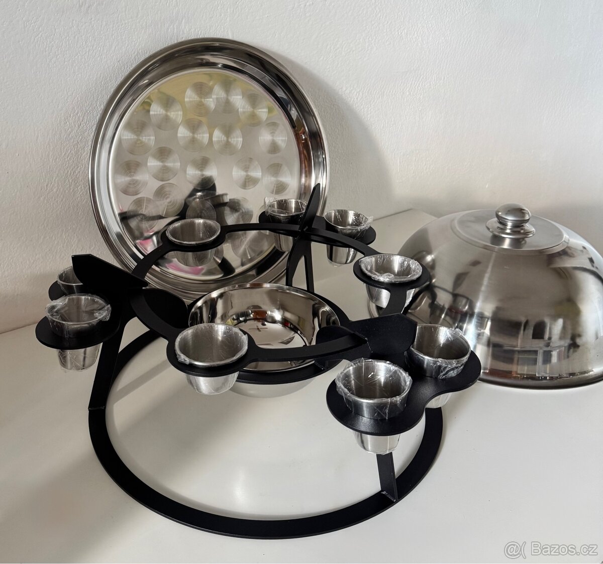 Nerezový SADŽ s ohřevem, sosečkami a panáky - 13