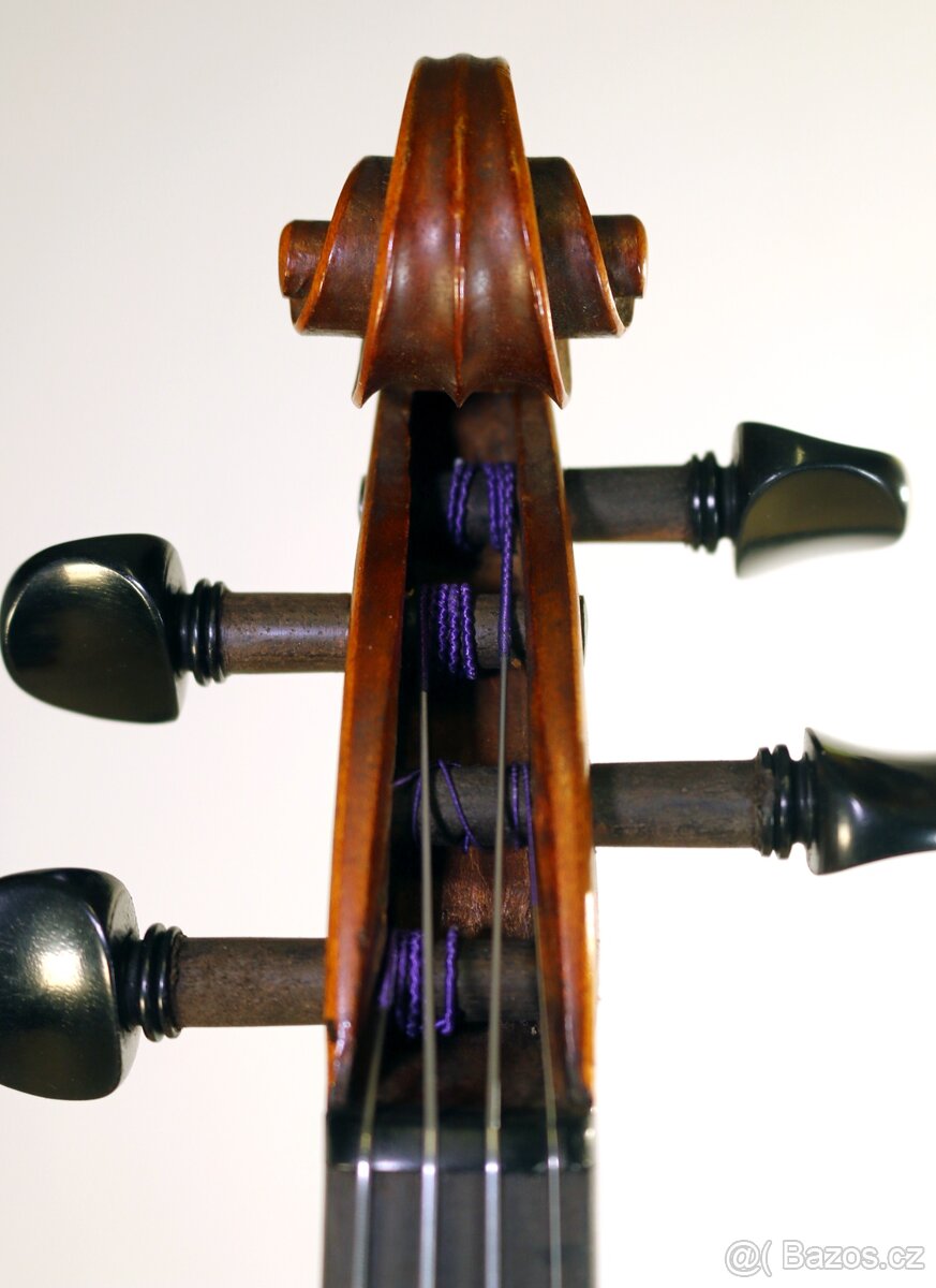 4/4 starožitné Francouzské housle z konce 19-ho století - 13