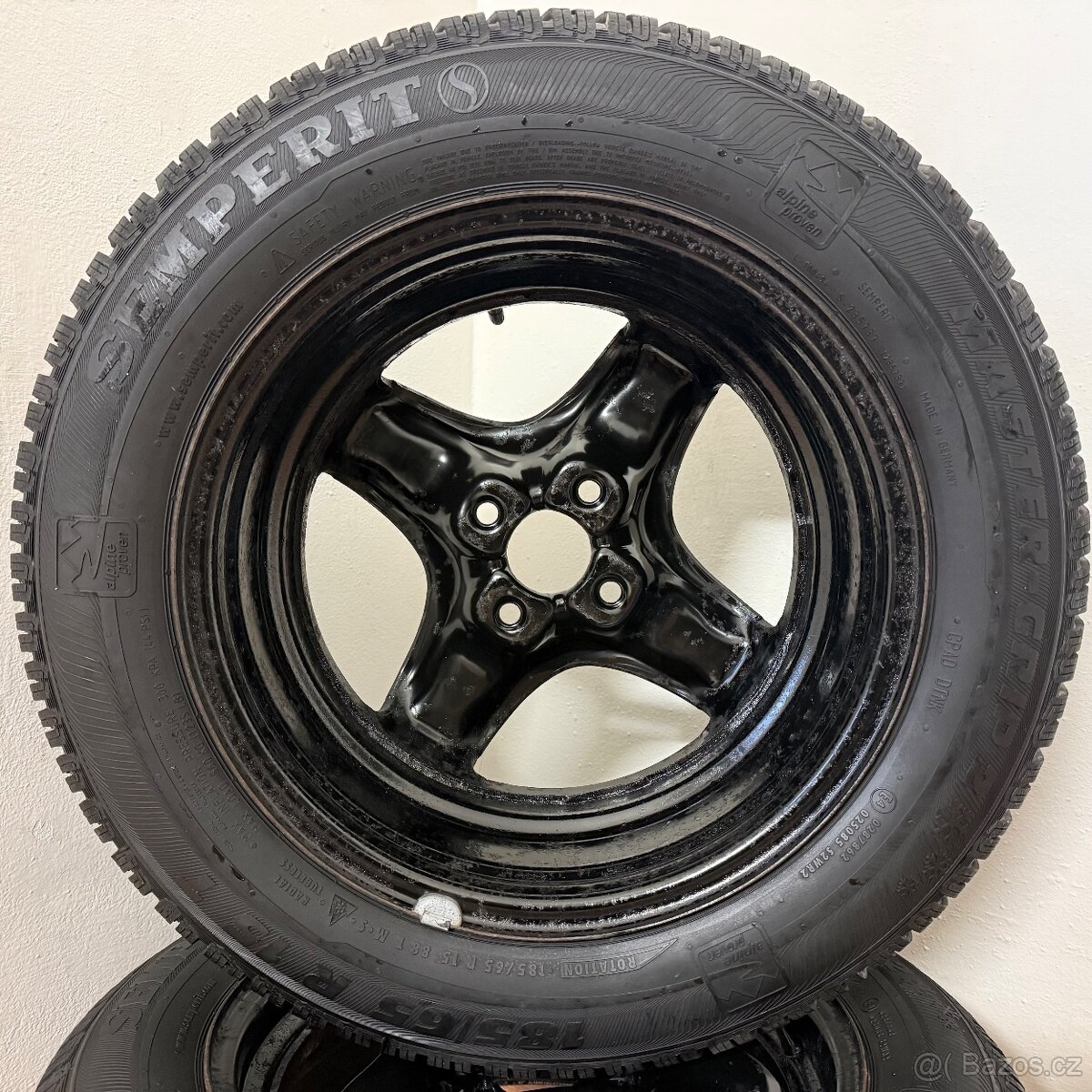 OPEL CORSA E 4x100 R15 ET39+ZIMNÍ 185/65R15 7/6mm - 13