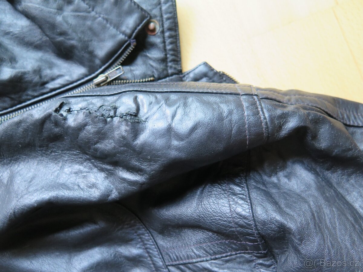 parker kožený American Armor vel XXL-obnošený-trhlý viz foto - 13