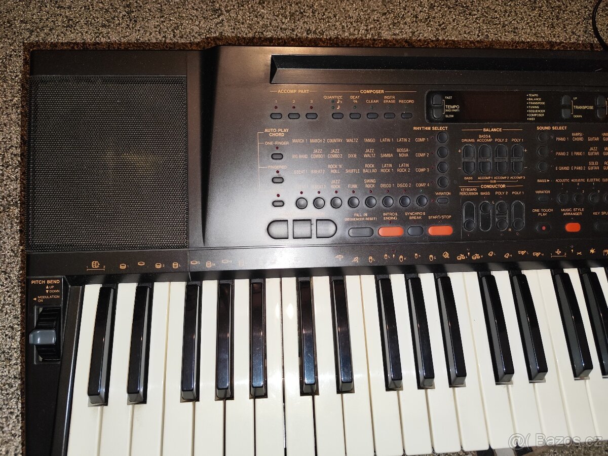 Technics kn440-5 oktáv.keyboard,dnamika,mnoho nástrojů,rytmů - 13
