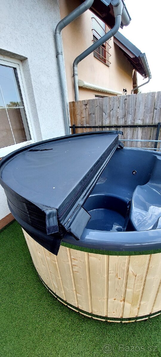 Prodám koupací sud ,finskavana. sklolaminatova vložka 180 cm - 13