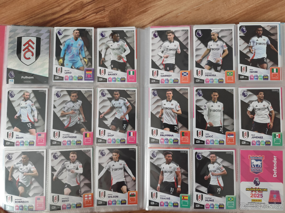 Fotbalové kartičky Adrenalyn Premier League 2025. - 13