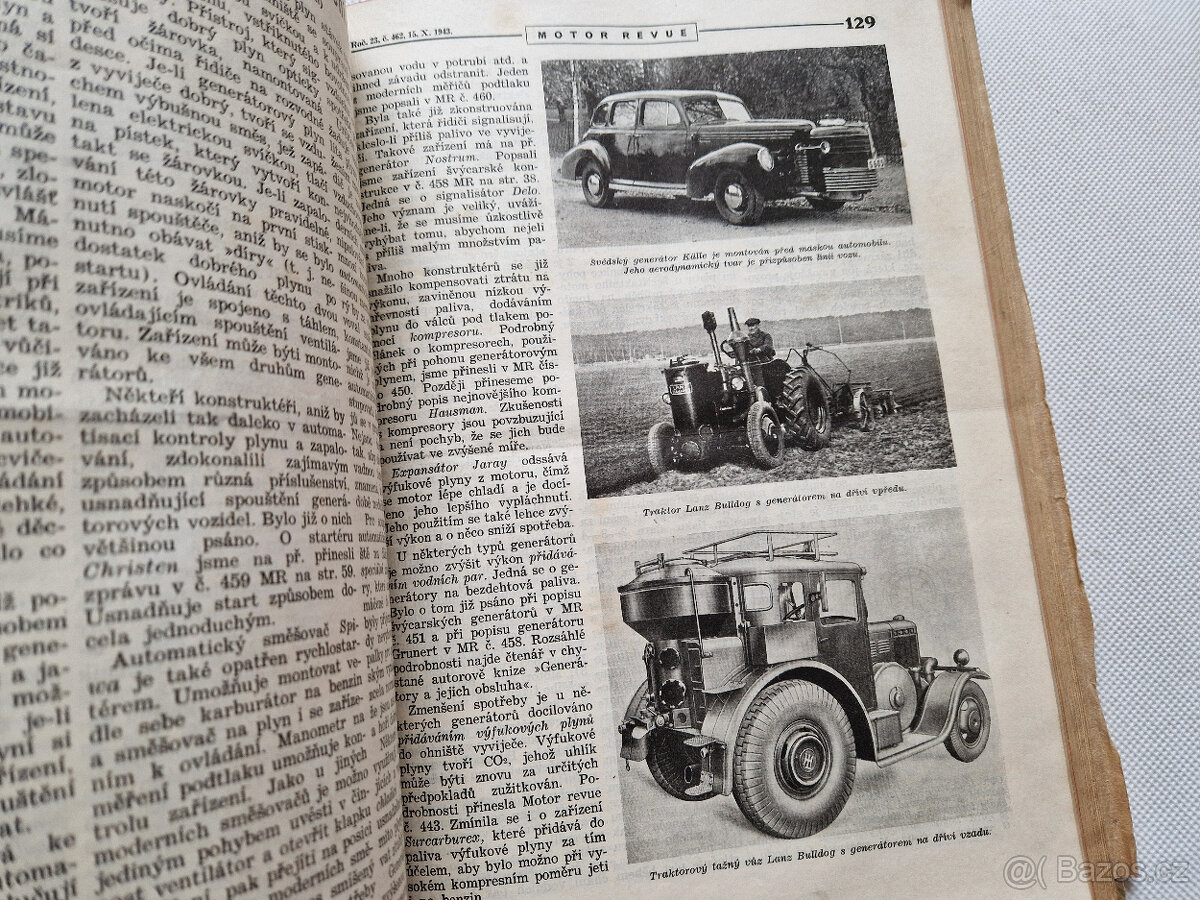 Svázané časopisy Motor Revue 1942-1944 auto motocykl veterán - 13