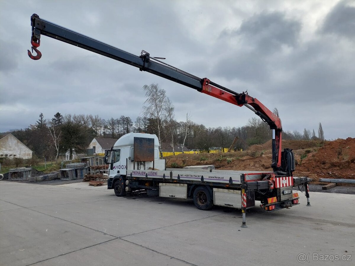 Iveco 120E25, bočnice, ruka, dvouosý valník - 13