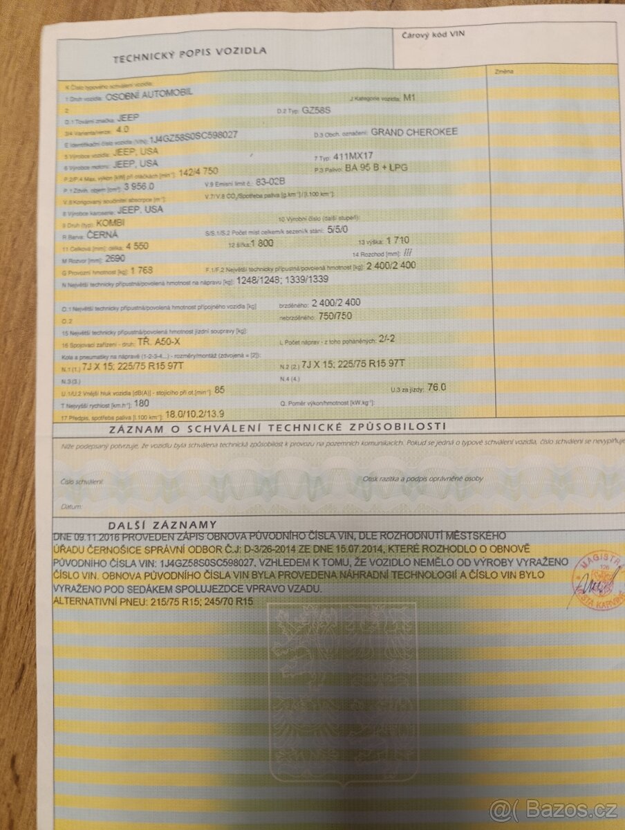 Jeep grand Cherokee 4.0 1995 - 13