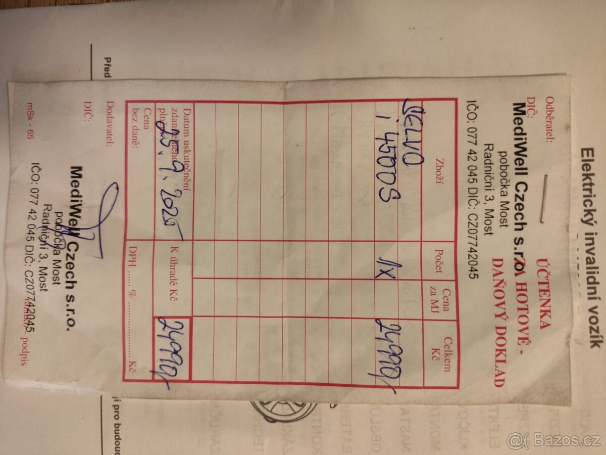 Elektrický invalidní vozík SELVO i4500S - 13