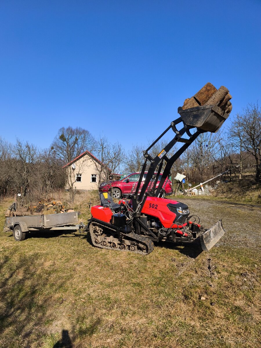 Traktor 50hp +čelní nakladač+radlice+rotavator+bagr - 13