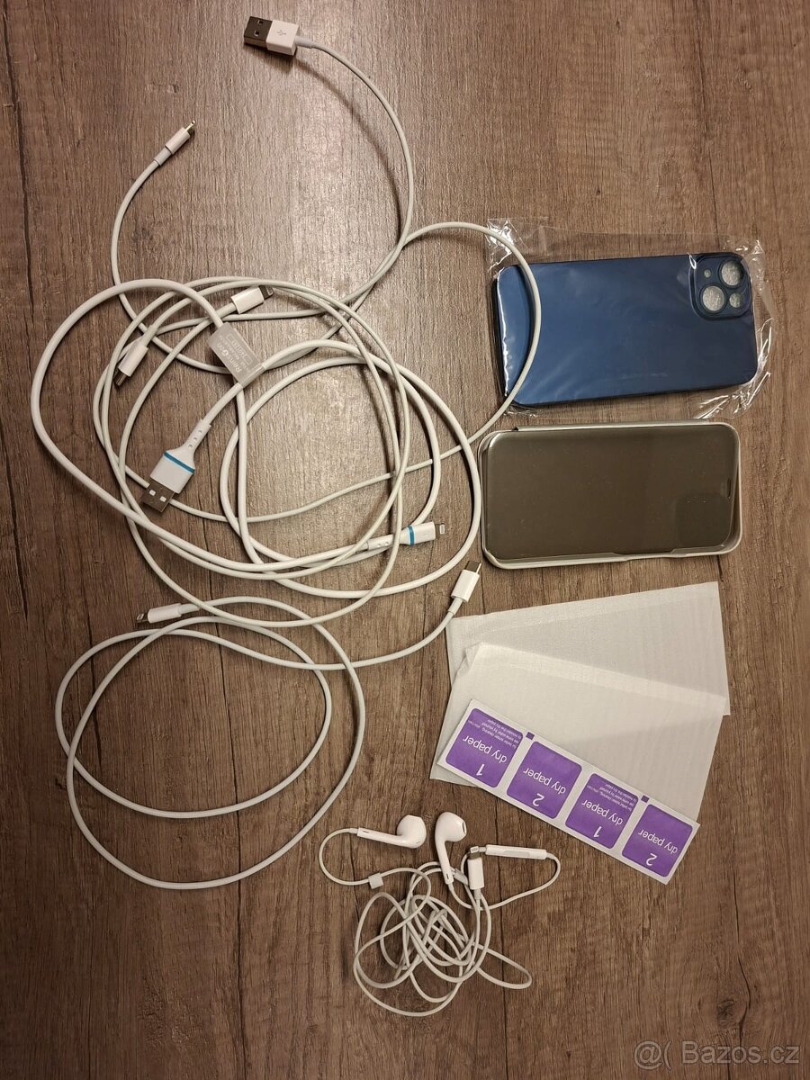 iPhone 14, 256 GB, modrý –velmi dobrý stav, s příslušenstvím - 13