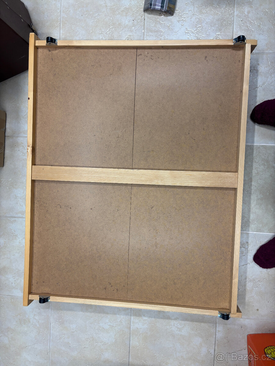 Dřevěná postel, 90×200 cm + 2 šuplíky - 13