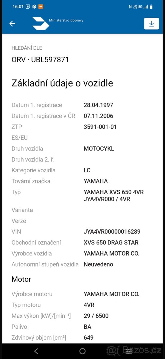 Yamaha dragstar XVS650 4VR - 13