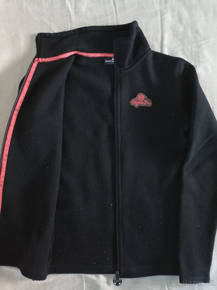 Fleecová mikina a termo legíny/ tepláky vel. 146/152 - 13