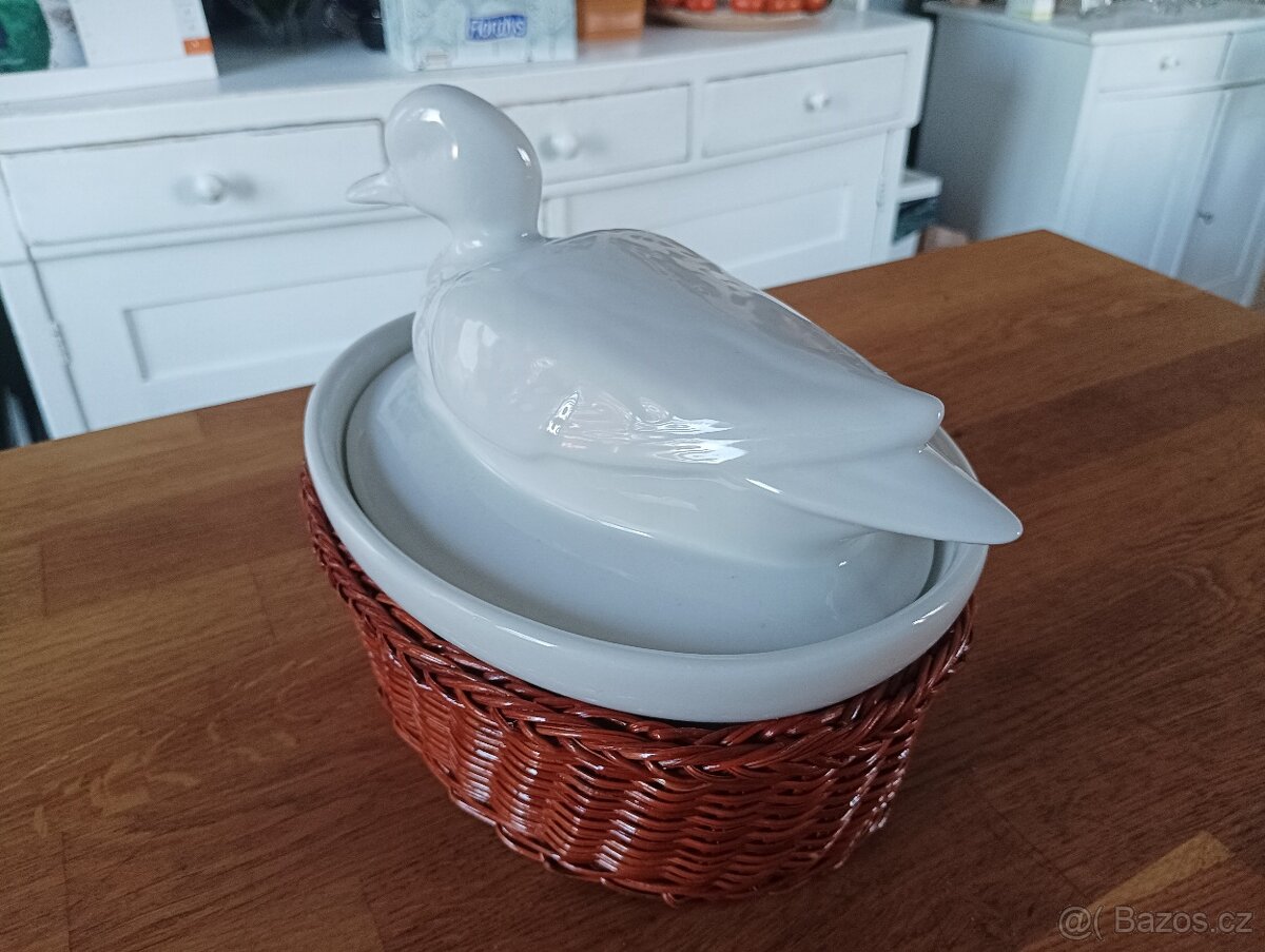 PORCELÁNOVÁ ZAPÉKACÍ TERINA KAČENKA FRANCIE - 13