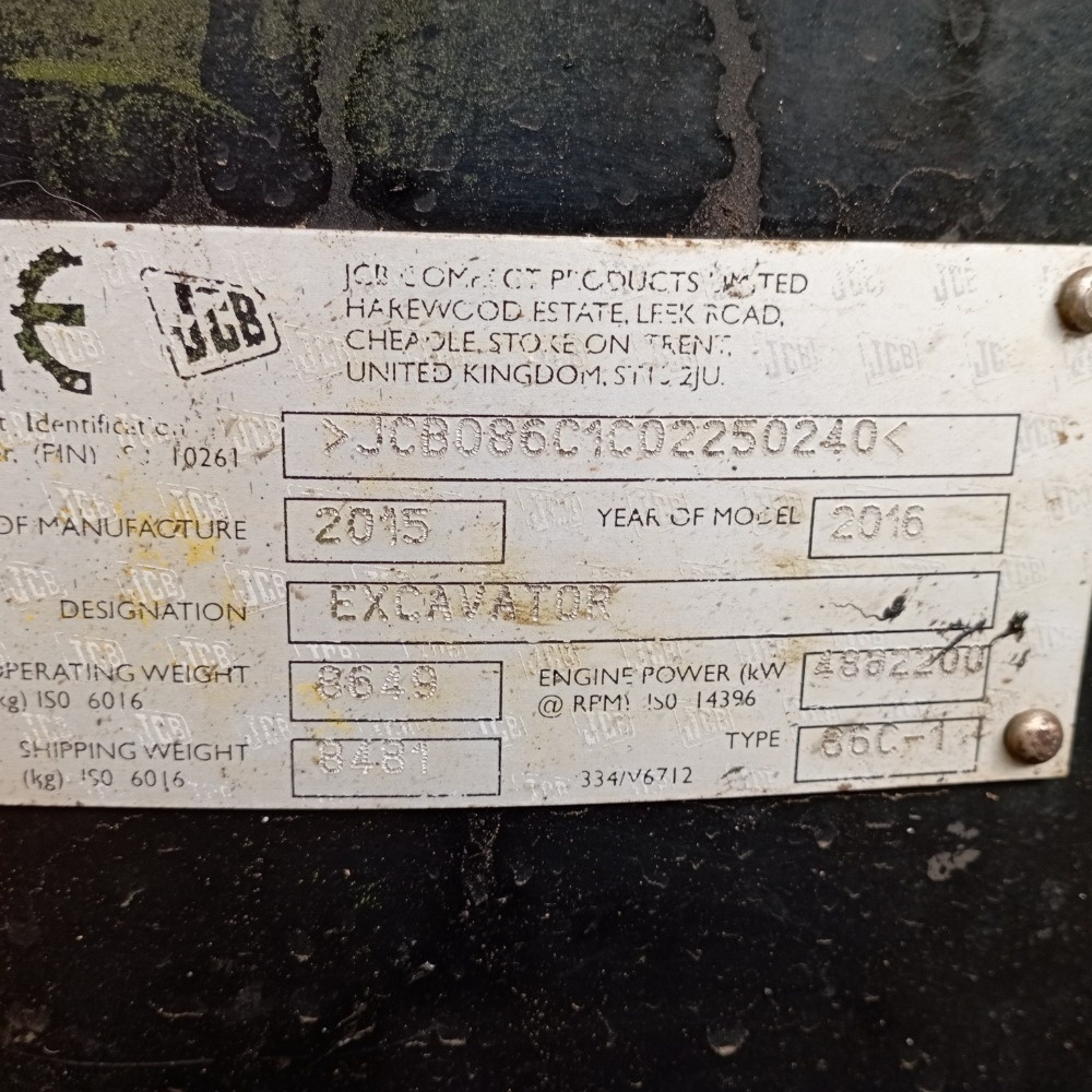 Prodám JCB 86C-1, rok 2016 - 13