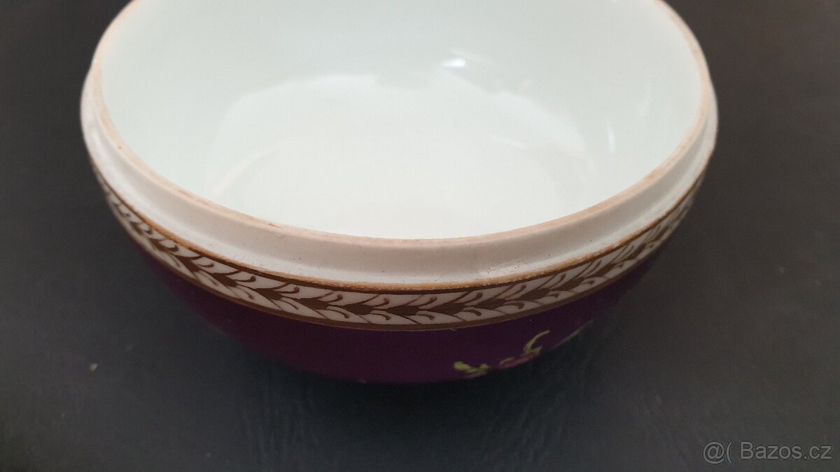 Starožitná porcelánová šperkovnice "Míšeňský Styl" - 13
