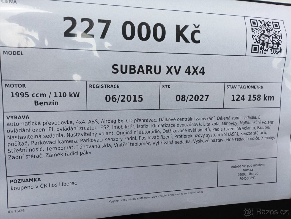 Subaru XV 4X4 - 13