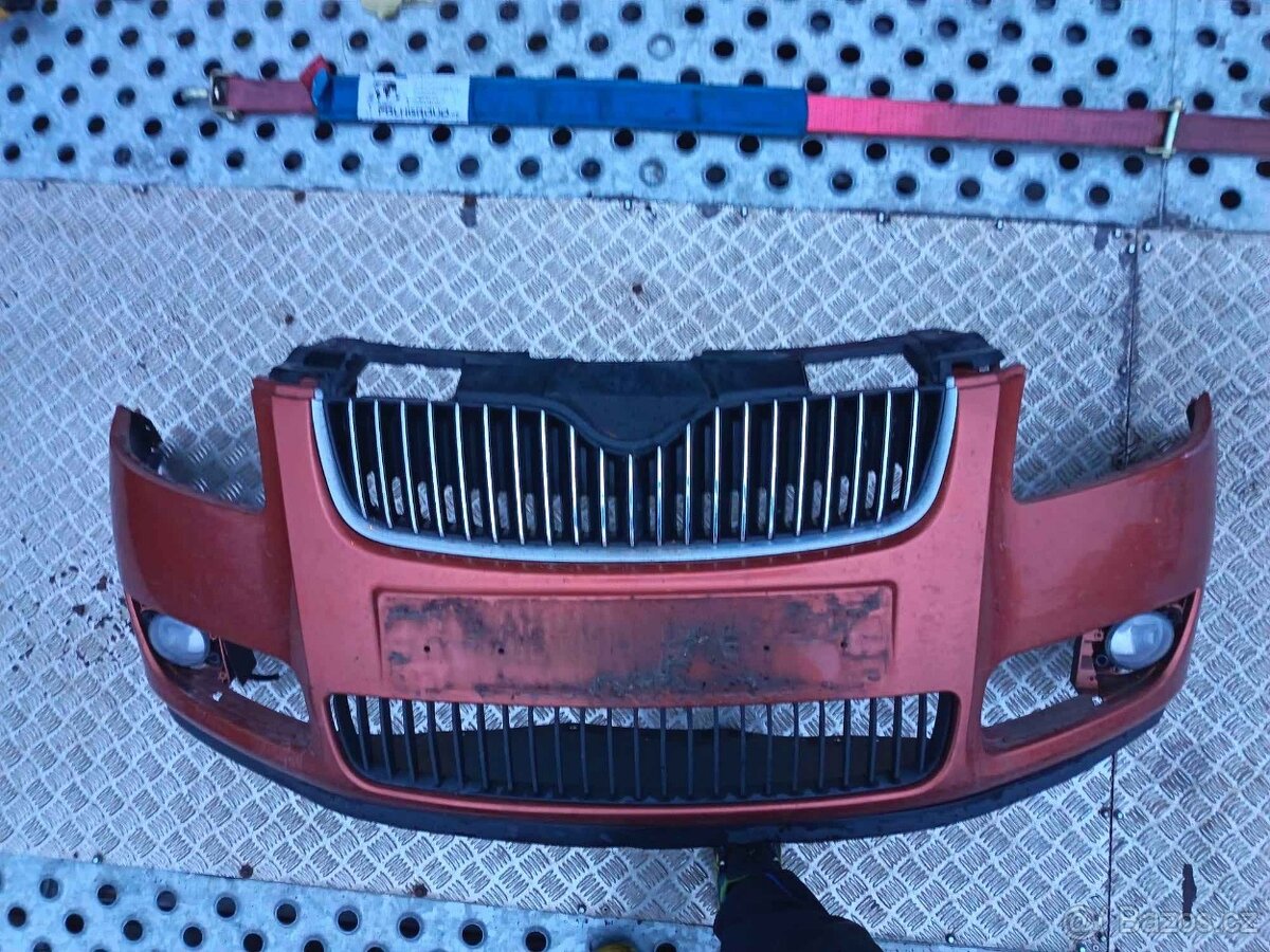 Díly na předek Fabia 2 předface oranžová 9771 - 13