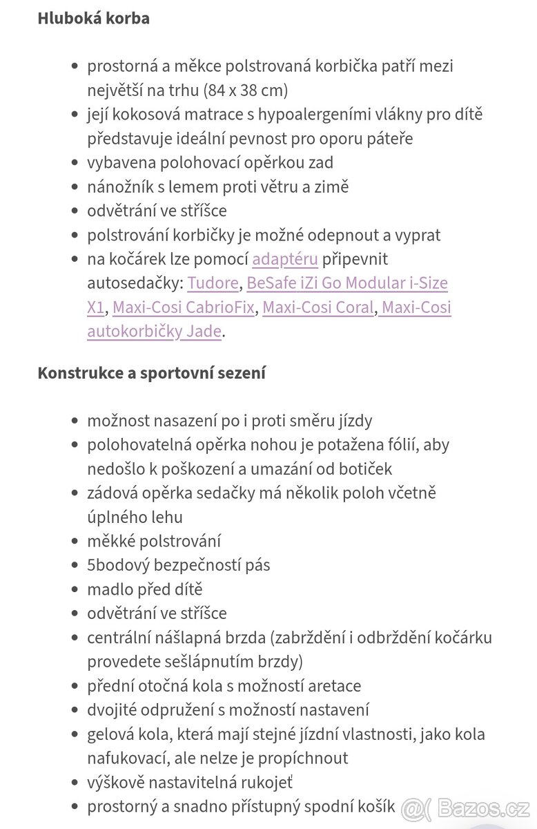 Kočárek Tudore Trapper - 13