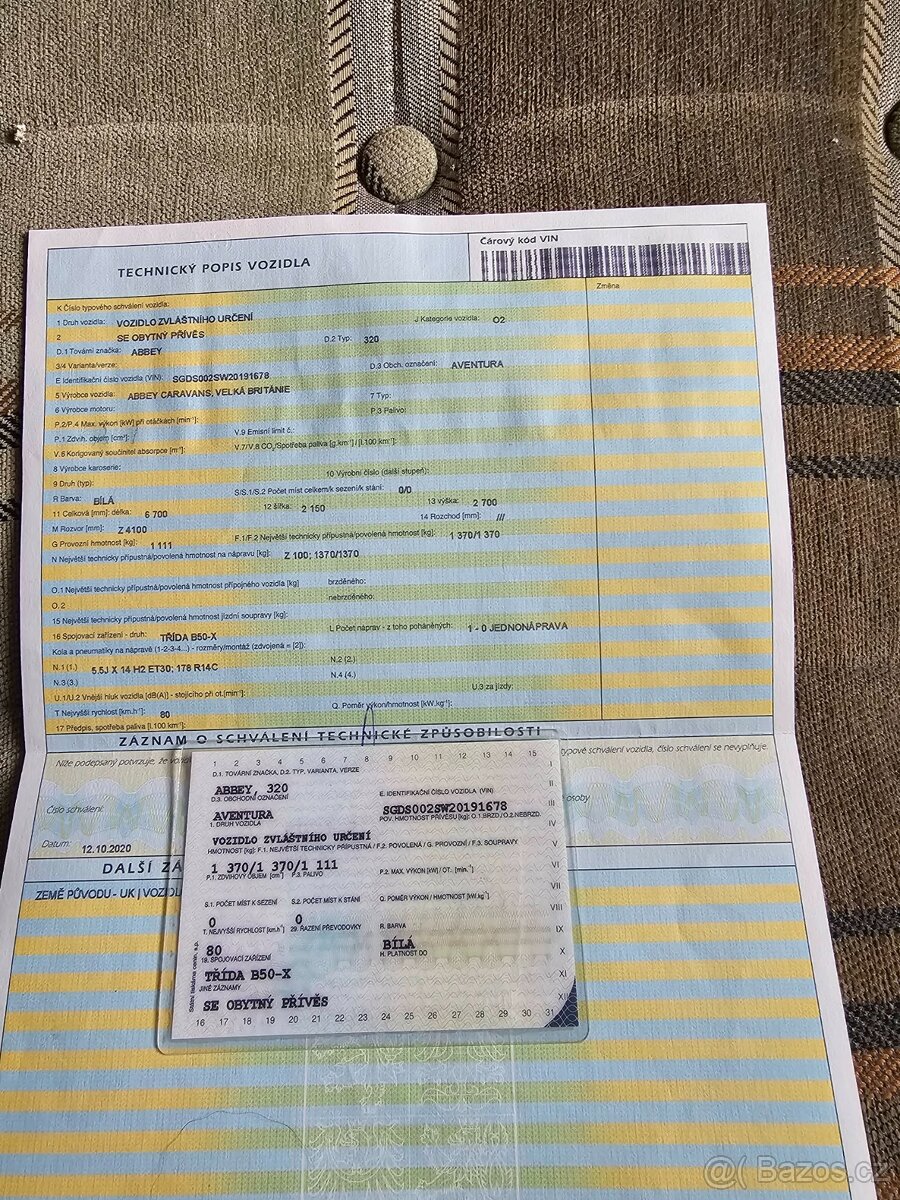 prodám obytný přívěs anglické výroby - 13