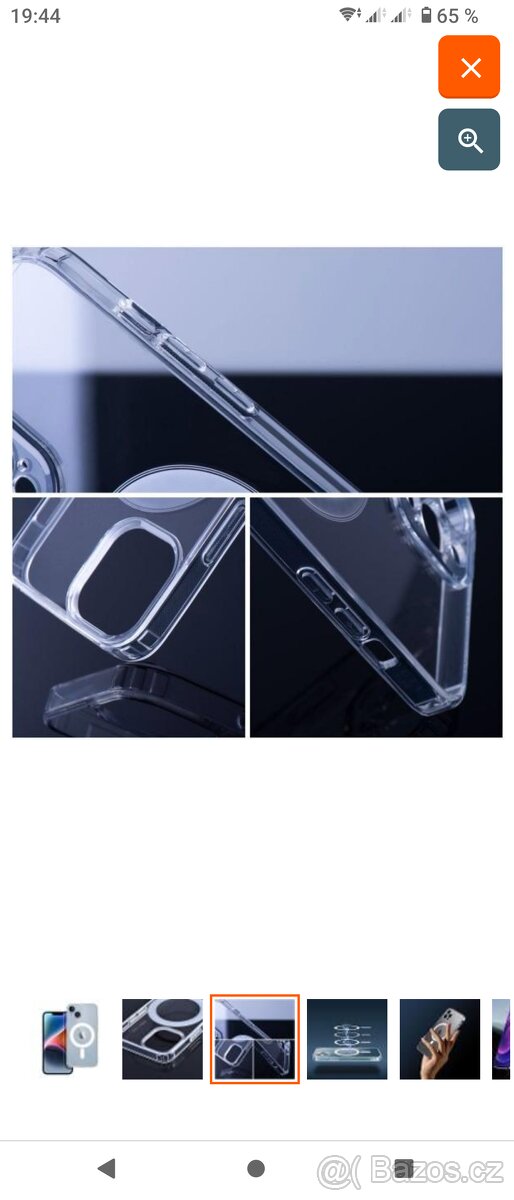 Zesílený průhledný zadní kryt obal CASEKOO pro iPh - 13